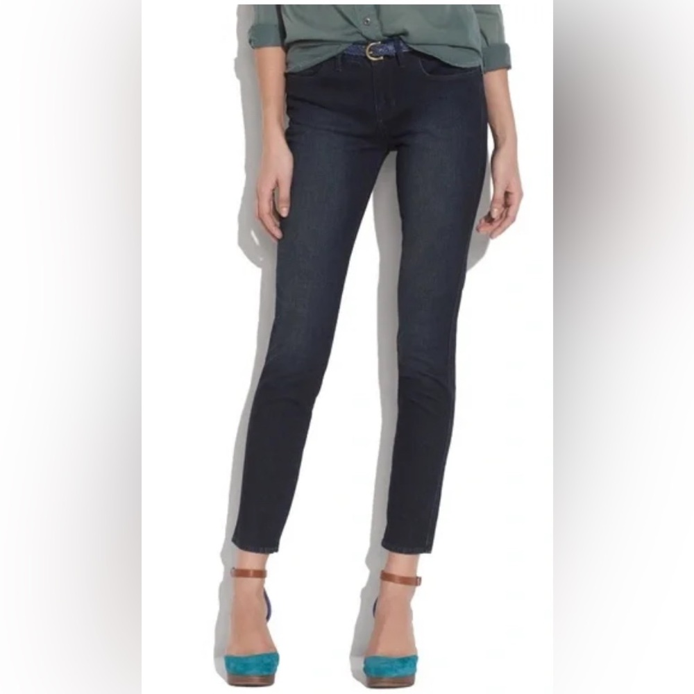 Madewell Skinny Skinny Ankle jeans dark denim 27 soft worn once